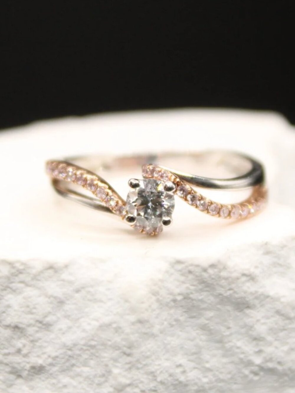 Twisted Elegance Diamond Ring